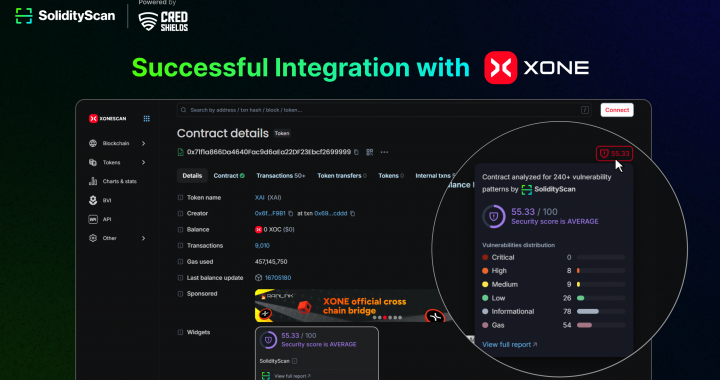 SolidityScan x Xone Explorer: Seamless Security Integration